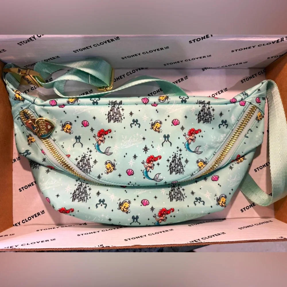 Stoney Clover Lane Mint Ariel Pattern Kids Crossbody Bag
